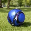 A high-quality, simple and elegant training ball for adults and children in blue and black details Picture